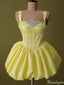 Casual Spaghetti Strap A-line Short Mini Homecoming Dress,HM541