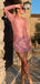 Casual One-shoulder Sheath Short Mini Homecoming Dress,HM546