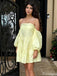 Elegant Off-shoulder A-line Short Mini Homecoming Dress,HM549