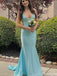 Sexy V-neck Mermaid Long Prom Dress Ideas, Evening Party Dresses,ZX1133