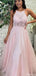 Elegant Halter A-line Long Prom Dress Ideas, Evening Party Dresses,ZX1134