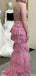 Sexy Spaghetti Strap V-neck A-line Long Prom Dress Ideas, Evening Party Dresses,ZX1135