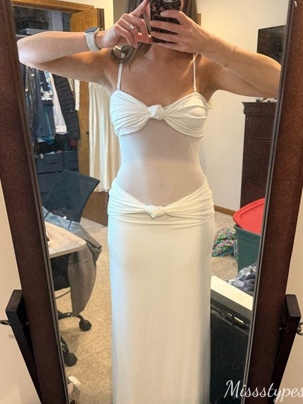 Sexy Spaghetti Strap Sheath Long Prom Dress Ideas, Evening Party Dresses,ZX1136