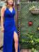 Elegant Spaghetti Strap Mermaid Long Prom Dress Ideas, Evening Party Dresses,ZX1148