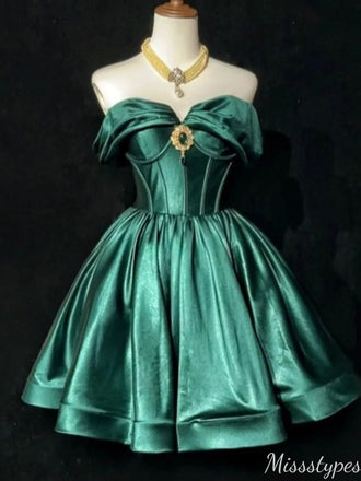 Elegant Strapless Sweetheart  A-line Short Mini Homecoming Dress,HM552