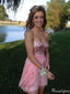 Elegant Strapless A-line Short Mini Homecoming Dress,HM554