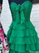 Casual Strapless Sweetheart A-line Short Mini Homecoming Dress,HM559