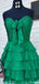 Casual Strapless Sweetheart A-line Short Mini Homecoming Dress,HM559