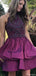 Gorgeous Halter A-line Short Mini Homecoming Dress,HM564