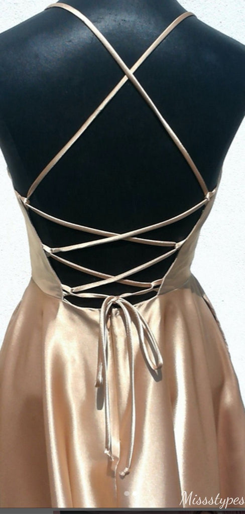 Elegant Spaghetti Strap A-line Short Mini Homecoming Dress,HM566