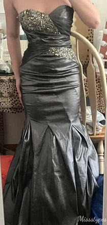 Formal Strapless Sweetheart Mermaid Long Prom Dress Ideas, Evening Party Dresses,ZX1151