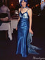 Casual Spaghetti Strap Mermaid Long Prom Dress Ideas, Evening Party Dresses,ZX1153