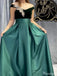 Formal Off-shoulder A-line Long Prom Dress Ideas, Evening Party Dresses,ZX1157
