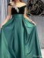 Formal Off-shoulder A-line Long Prom Dress Ideas, Evening Party Dresses,ZX1157