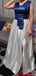 Casual V-neck A-line Long Prom Dress Ideas, Evening Party Dresses,ZX1161