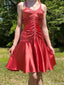 Casual Halter A-line Short Mini Homecoming Dress,HM572