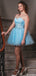 Gorgeous Illusion A-line Short Mini Homecoming Dress,HM574