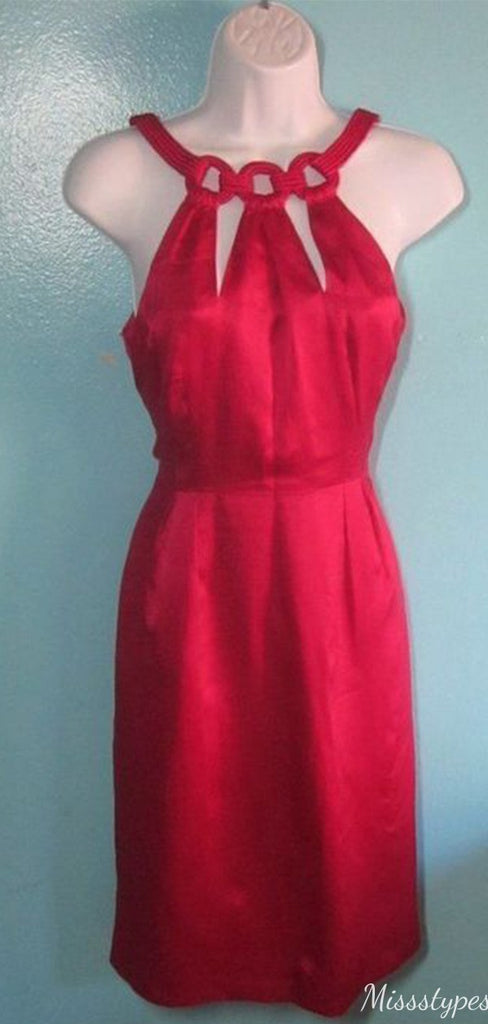 Elegant Halter Sheath Short Mini Homecoming Dress,HM579