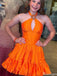 Sexy Halter A-line Short Mini Homecoming Dress,HM581
