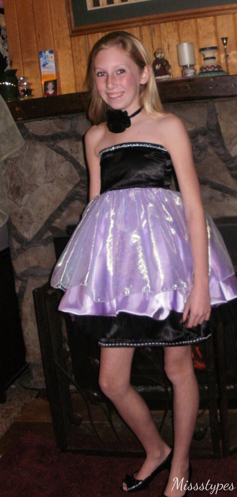 Unique Strapless Sheath Short Mini Homecoming Dress,HM584