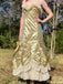 Vintage Strapless Sweetheart Sheath Long Prom Dress Ideas, Evening Party Dresses,ZX1175