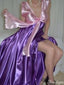Unique V-neck A-line Long Prom Dress Ideas, Evening Party Dresses,ZX1176
