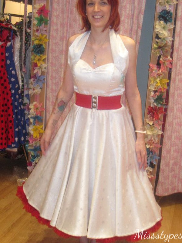 Vintage Halter A-line Long Prom Dress Ideas, Evening Party Dresses,ZX1178