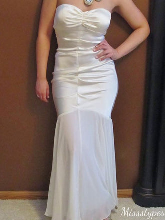 Sexy Strapless Mermaid Long Prom Dress Ideas, Evening Party Dresses,ZX1180