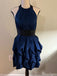 Sexy Halter A-line Short Mini Homecoming Dress,HM586