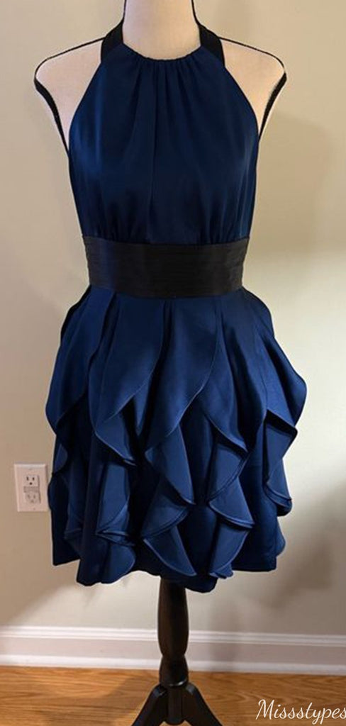 Sexy Halter A-line Short Mini Homecoming Dress,HM586