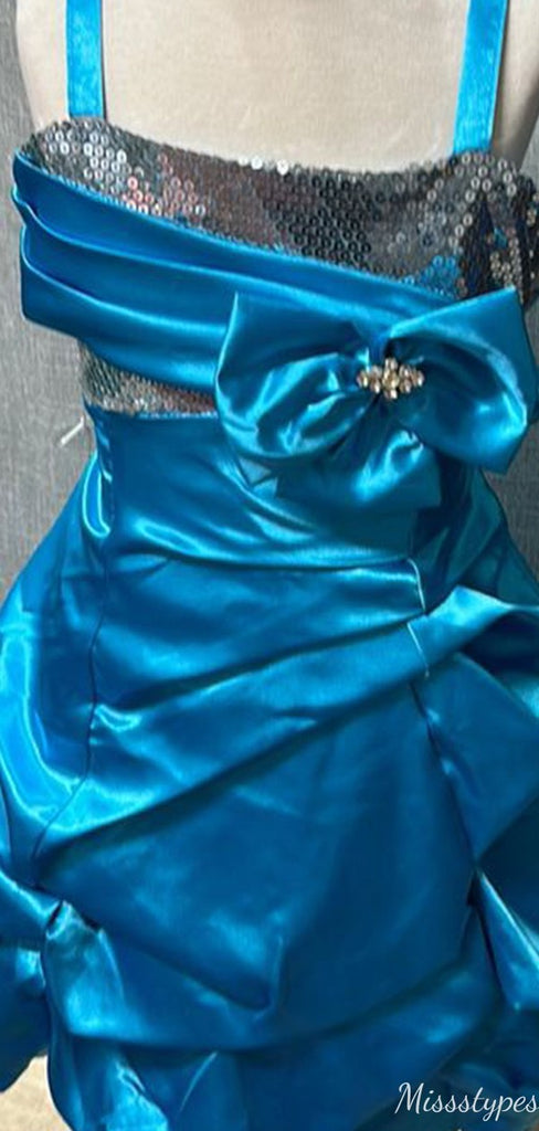 Gorgeous Spaghetii Strap Sheath Short Mini Homecoming Dress,HM590