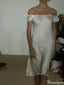 Casual Off-shoulder A-line Short Mini Homecoming Dress,HM591