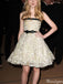 Gorgeous Strapless A-line Short Mini Homecoming Dress,HM592