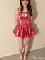 Sexy Spaghetii Strap A-line Short Mini Homecoming Dress,HM594