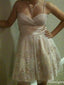 Elegant Spaghetti Strap A-line Short Mini Homecoming Dress,HM598