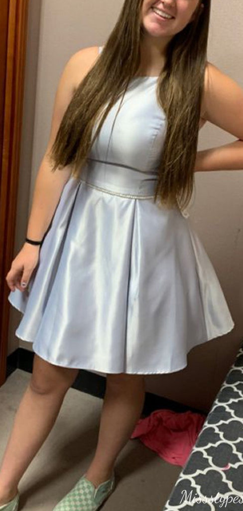 Elegant Halter A-line Short Mini Homecoming Dress,HM599