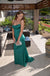 Sexy Emerald Mermaid Long Prom Dress To Impress, Evening Party Dresses,ZX443