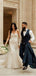 Champagne Sweetheart Appliqued Long Strapless Mermaid Wedding Dresses HS40