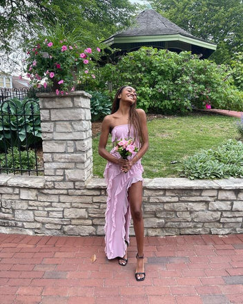 Sexy Sheath High Slit Maxi Long Prom Dress Ideas, Evening Party Dresses,ZX481