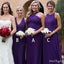 Mismatched Grape-Purple Mermaid Floor-Length Bridesmaid Dresses Online, BL20