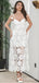 Vintage White Appliqued Spaghetti Strap Sweetheart A-Line Fashion Wedding Dresses,HS78