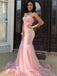 Sexy Pink Mermaid Maxi Long Prom Evening Party Women Dresses ,ZX396