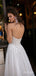 Vintage White Backless Appliqued Sweetheart Long A-Line With Tail Wedding Dresses HS45