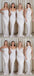 Cheap Simple Mismatched White Soft Satin Mermaid Long Bridesmaid Dresses Online, BL87