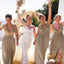 Simple Women Dusty-Sage V-Neck Empire A-Line Long Bridesmaid Dresses Online, BL22