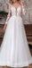 Vintage Off-White Side Slit  Flower Appliqued Sweetheart Floor-Length Wedding Dresses HS14