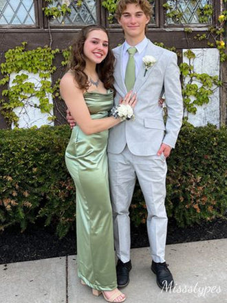 Sexy Green Mermaid Long Prom Dress To Impress, Evening Party Dresses,ZX442