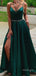 Sexy Unique Side Slit Spaghetti Strap Sweetheart Long Prom Evening Dress,ZX297