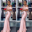 Pink Appliqued Beaded One Shoulder Satin Mermaid Women Floor-Length Bridesmaid Dresses Online, BL167