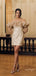 Sparkly Champagne Off Shoulder New Arrival Homecoming Dresses,HM106